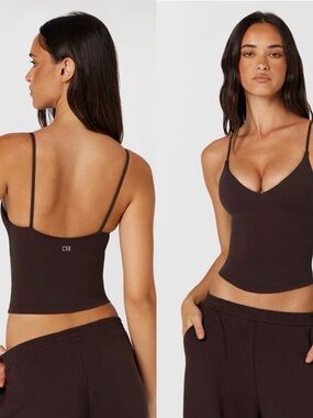 New Crop Shop Boutique CSB Form Eden Tank in Espresso Size Small